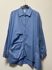 Košeľa asymetrická modrá